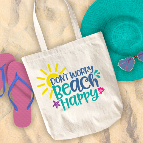 Don't Worry Beach Happy SVG Cut File