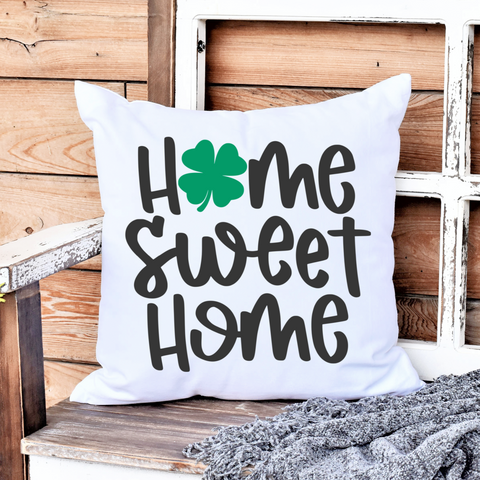 Home Sweet Home with Four-Leaf Clover SVG Cut file