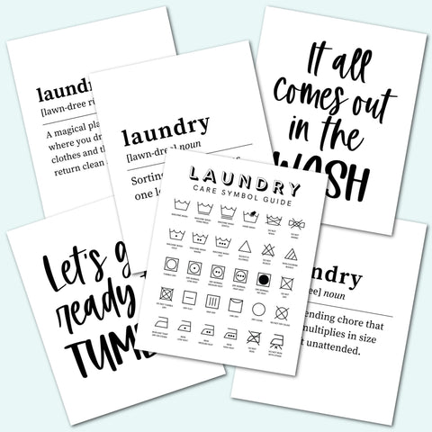 Laundry Room Printables - Laundry Room Sign - Laundry Printable Art - Laundry Wall Art - Laundry Wall Decor - Instant Digital Download